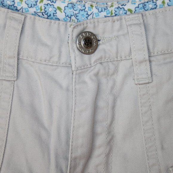 VTG 90s ARIZONA KHAKI CREAM JEAN SHORTS GIRLS SZ 14 REG 100% COTTON MULTI POCKET - Picture 7 of 15